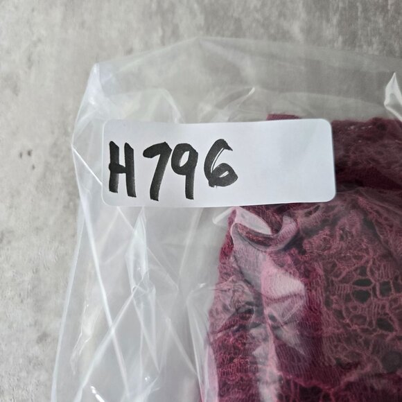 Cristina Tunic Red Floral Lace Sheer Button Front Bell Sleeve Fairy Glam Shirt - Picture 12 of 12